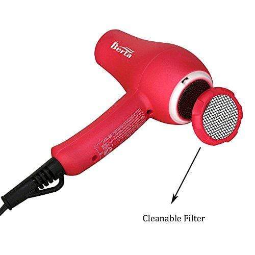 Travel Mini Hair Dryer Ceramic Ionic 1000 Watts Blow Dryer Lightweight 2 Speed Settings with a Concentrator, Pink Color (Pink) Hair Dryer MHD 