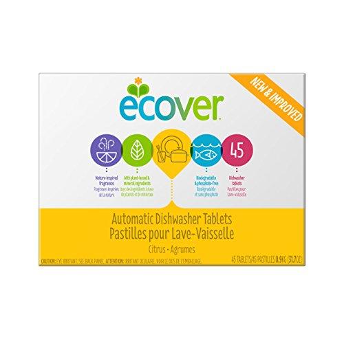 Ecover Automatic Dishwasher Soap Tablets, Citrus, 45 Count Dishwasher Detergent Ecover 