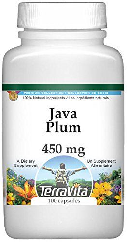 Java Plum - 450 mg (100 Capsules, ZIN: 520587) Supplement TerraVita 