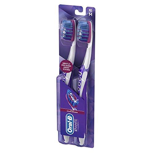 Oral-B 3D White Luxe Pro-Flex 38 Medium Manual Toothbrush Twin Pack Toothbrush Oral B 