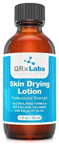 Drying Lotion - Alcohol-Free Overnight Acne & Whitehead Spot Treatment – Fights Blemishes, Pimples & Breakouts for a Clear Skin – Fast Acting Formula with Sulfur & Salicylic Acid - 1 fl oz Skin Care QRxLabs 