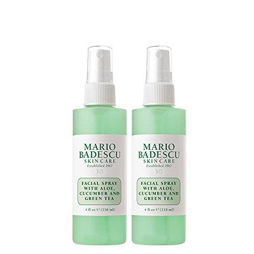 Mario Badescu Facial Spray with Aloe, Cucumber & Green Tea Duo, 4 Oz. Skin Care Mario Badescu 