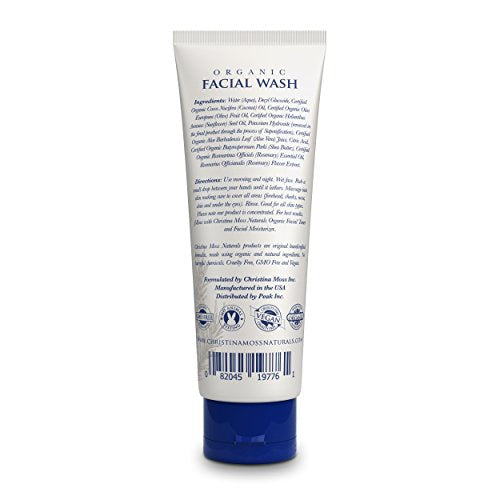 Face Wash - Facial Cleanser Made With Organic & Natural Ingredients - Skin Clearing Soap, Anti Blemish, Fights Acne, Non Drying, Non Oily No Harmful Chemicals. For Women & Men. Christina Moss Naturals Skin Care Christina Moss Naturals 