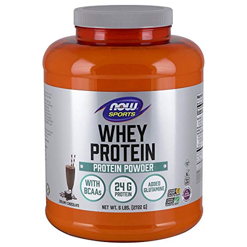 NOW Sports Whey Protein, Creamy Chocolate, 6-Pound Supplement Now Sports 