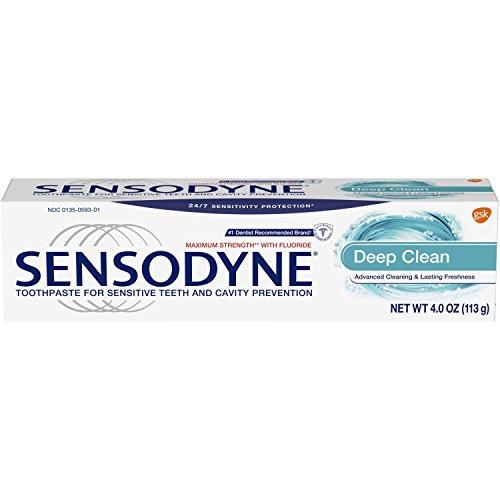 Sensodyne Sensitivity Toothpaste for Sensitive Teeth, Deep Clean, 4 ounce Toothpaste Sensodyne 