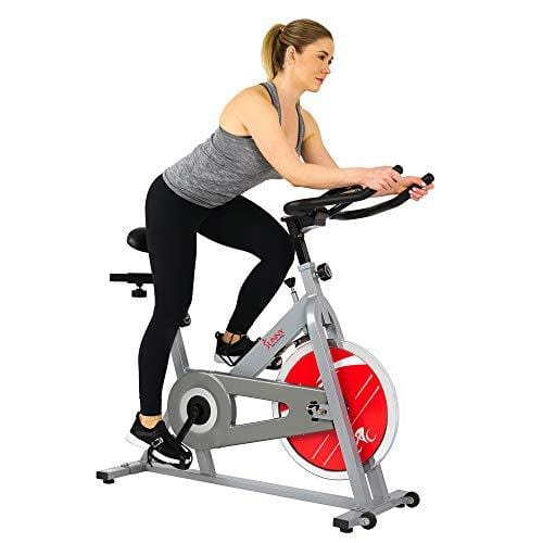 Sunny Health & Fitness Spin Bike Indoor Cycling Exercise Spinning Bike —  ShopWell