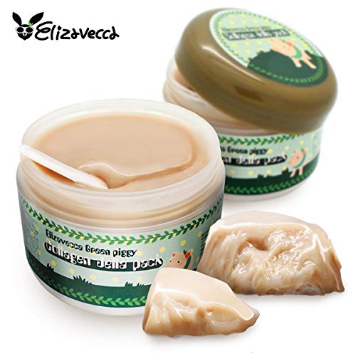 Elizavecca Green Piggy Collagen Jella Pack Pig Mask for Wrinkles Intense Hydration 100 g, 3.53 Ounce Skin Care Elizavecca 