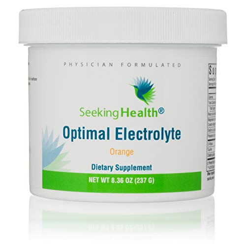 Optimal Electrolyte Orange | 30 Powder Servings | Seeking Health | Electrolyte Powder Drink | Electrolyte Replacement Supplement Seeking Health 