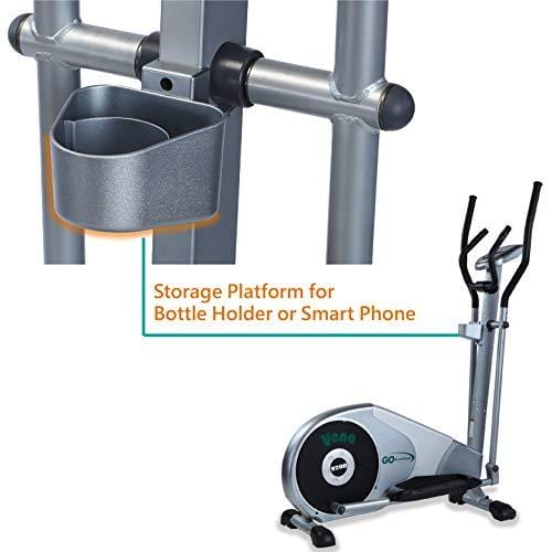 GOELLIPTICAL V-200 Standard Stride 17” Programmable Elliptical Exercise Cross Trainer Machine for Cardio Fitness Strength Conditioning Workout at Home or Gym Sports GOELLIPTICAL 