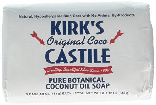 Kirk's Natural Castile Soap Original - 4 oz Each/Pack of 3 Natural Soap Kirk's 