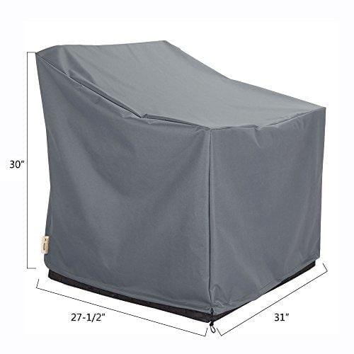 Baner Garden N87 4-Piece Outdoor Veranda Patio Garden Furniture Cover Set with Durable and Water Resistant Fabric (Grey) Lawn & Patio Baner Garden 