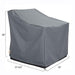 Baner Garden N87 4-Piece Outdoor Veranda Patio Garden Furniture Cover Set with Durable and Water Resistant Fabric (Grey) Lawn & Patio Baner Garden 