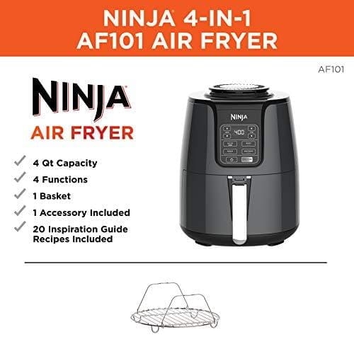 Ninja Air Fryer that Cooks, Crisps and Dehydrates, with 4 Quart Capacity, and a High Gloss Finish Kitchen Ninja 