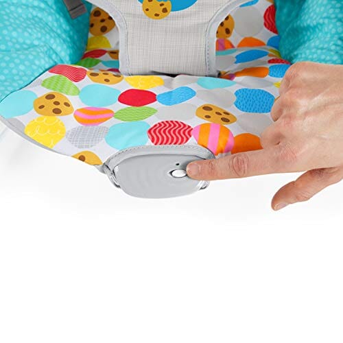Bright Starts Sesame Street I Spot Elmo! 3-Point Harness Vibrating Baby Bouncer with bar Baby Product Bright Starts 