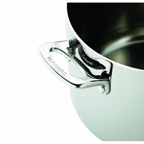 French Classic Tri-Ply Stainless Cookware 4 Quart Saucepan with Cover 