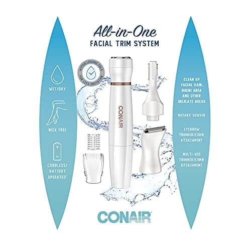 Conair All-in-One Facial Hair Trimming System Beauty Conair 