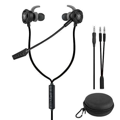 BlueFire 3.5 MM Gaming Headphone Wired Gaming Earphone Noise Cancelling Stereo Bass E-Sport Earphone with Adjustable Mic for PS4, Xbox One, Laptop, Cellphone, PC (Black) Personal Computer BlueFire 