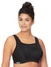 Glamorise womens Elite Performance Full Figure Plus Size No-Bounce Cami Wirefree Sports Bra #1067, Black, 40D Apparel Glamorise 