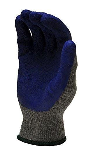 G & F 1511M-DZ Rubber Latex Coated Work Gloves for Construction, Blue, Crinkle Pattern, Men's Medium (Sold by dozen, 12 Pairs) Tools G & F Products 