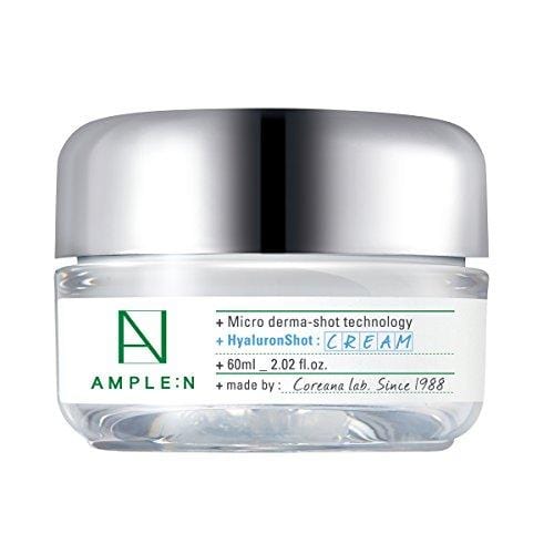 [AMPLE:N] Hyaluron Shot Cream 2.02 fl. oz. (60ml) - Moisturizing & Rich Nourishing Cream, Smooth skin texture, Xylitol Complex, Korean skincare Skin Care CORÉANA 