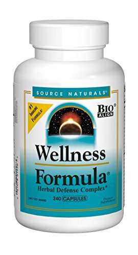 Source Naturals Wellness Formula Bio-Aligned Vitamin Herbal Defense Complex Immune System Support & Immunity Booster Wholefood Multivitamin - 240 Capsules Supplement Source Naturals 