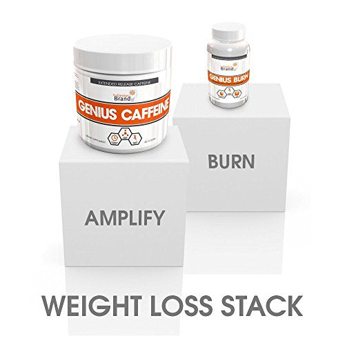 GENIUS CAFFEINE – Extended Release Microencapsulated Caffeine Pills, All Natural Non-Crash Sustained Energy & Focus Supplement –Preworkout & Nootropic Brain Booster For Men & Women,100 veggie capsules Supplement The Genius Brand 