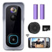 WiFi Video Doorbell Camera, XTU Wireless Doorbell Camera with Chime, 1080P HD, 2-Way Audio, Motion Detection, IP65 Waterproof, Cloud Storage and 32GB SD Card Included Camera XTU 