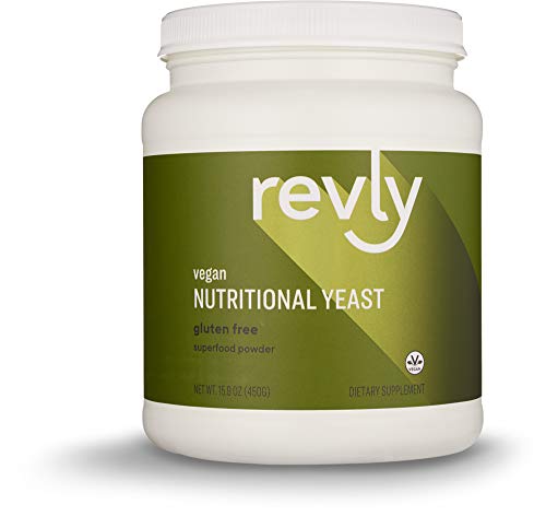 Amazon Brand - Revly Nutritional Yeast Superfood Powder, 15.9 Ounce, 30 Servings, Vegan Supplement Revly 