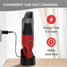 LIVING ENRICHMENT Handheld Vacuum Cleaner, Powerful Suction 4K-6KPa, Rechargeable Car Vacuum Cleaner, Single Touch Empty and Detachable Dust Cup, with Crevice Nozzle and & Cleaning Brush, Red Home Living Enrichment 