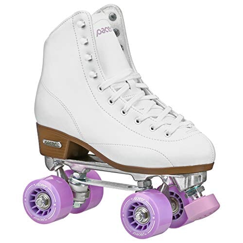 Pacer Stratos Traditional Quad Roller Skates, White sz 4 Sports Pacer 