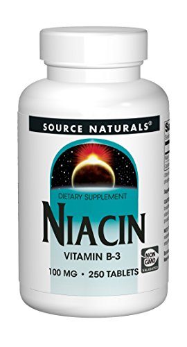 Source Naturals Niacin Vitamin B-3 100mg Metabolic Support - 250 Tablets Supplement Source Naturals 