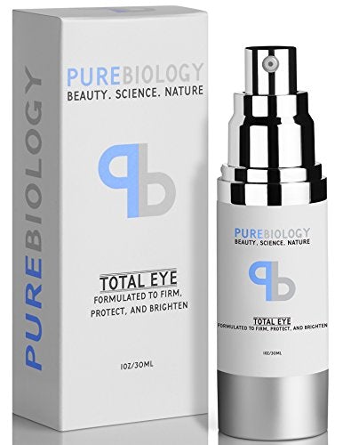 Pure Biology “Total Eye” Anti Aging Eye Cream Infused w/Breakthrough Complex for Immediate Results & Long Term Benefits in Appearance of Fine Lines, Bags & Dark Circles (1 oz.) Skin Care Pure Biology 