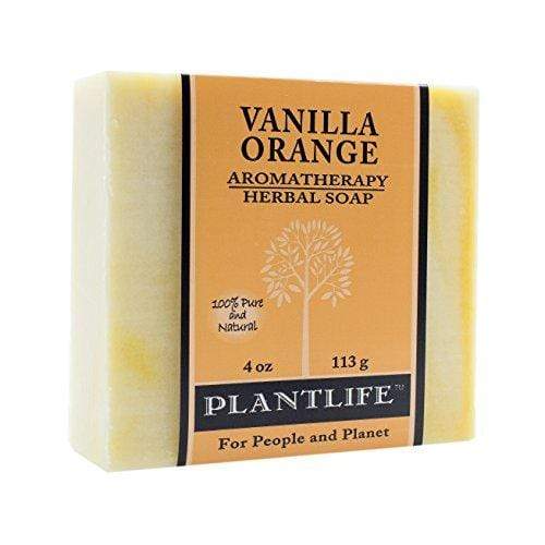 Vanilla Orange 100% Pure & Natural Aromatherapy Herbal Soap- 4 oz (113g) Natural Soap Plantlife 