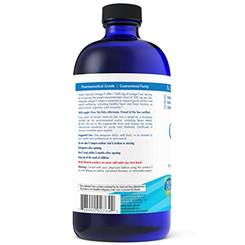 Nordic Naturals Omega-3 1560mg 16 Fluid Oz Liquid Supplement Nordic Naturals 
