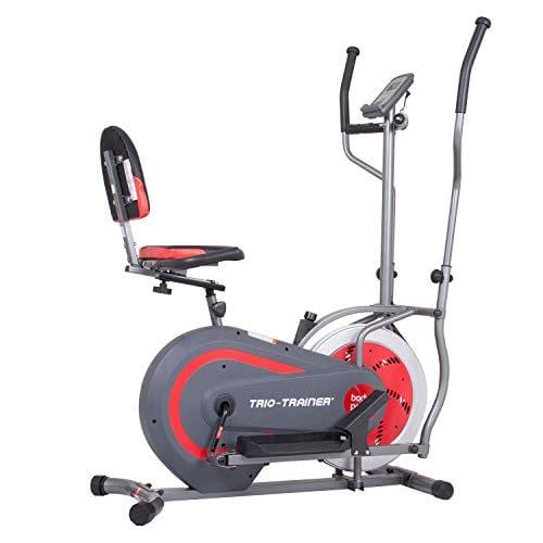 Body Power 3-in-1 Exercise Machine, Trio Trainer, Elliptical and Upright/Recumbent Bike Sports Body Power 