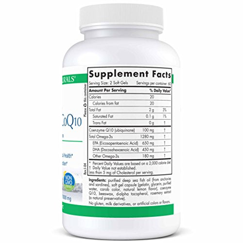 Nordic Naturals Proomega Coq10 - Fish Oil, 650 Mg Epa, 450 Mg Dha, 100 Mg Coq10 Supplement Nordic Naturals 