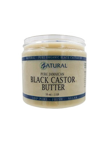Black Castor Oil Body Butter_Skin_Hair_Health (16 Ounce) Supplement Zatural 