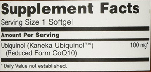 NOW Ubiquinol 100 mg,60 Softgels Supplement NOW Foods 