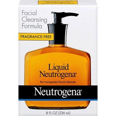 Neutrogena Fragrance Free Liquid Neutrogena, Facial Cleansing Formula, 8-Ounce Pump Bottles (Pack of 4) Skin Care Neutrogena 