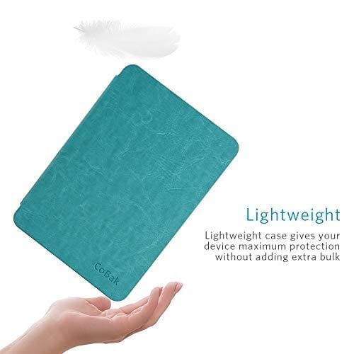 CoBak Kindle Paperwhite Case - All New PU Leather Smart Cover with Auto Sleep Wake Feature for Kindle Paperwhite 10th Generation 2018 Released, Sky Blue Digital Accessories CoBak 