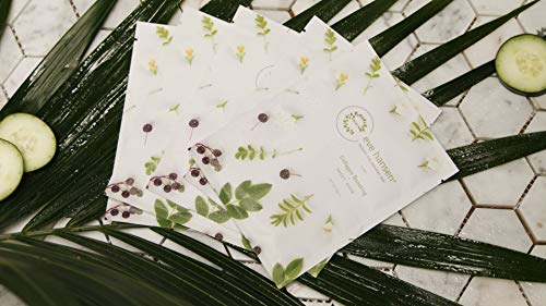 Eve Hansen Collagen Sheet Mask Set | Cruelty Free, Natural Hydrating Face Mask for Wrinkles and Dark Spots | 5X Facial Mask Sheet Face Masks Skin Care Eve Hansen 