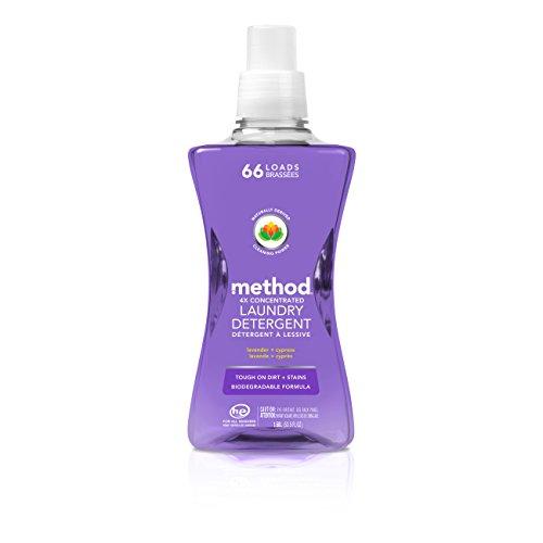 Method Concentrated Laundry Detergent, Lavender + Cypress Scent, 66 Loads, 53.5 Ounce Laundry Detergent Method 