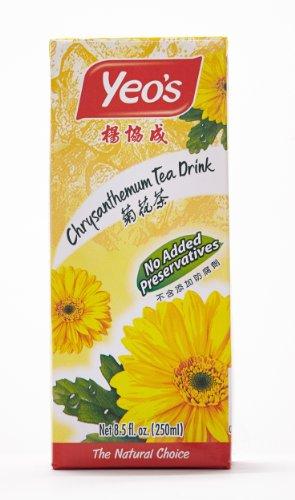 Yeo's Chrysanthemum Tea Drink, Lightly Infused Healthy Tea, Refreshing Asian Drinks, 250 ml (24 Pack) Yeo's 