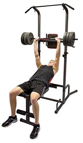 Health Gear CFT2.0 Functional Fitness Gym Style Training Power Tower & Adjustable Workout Bench System for Pull Ups and Dips Sports Health Gear 