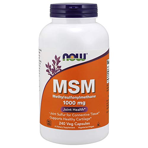 NOW MSM 1000mg, 240 Veg Capsules Supplement NOW Foods 
