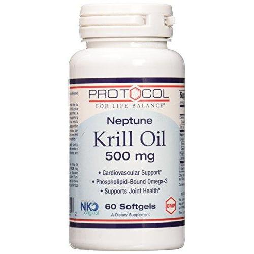 Protocol for Life Balance Neptune Krill Oil, 60 Count Supplement Protocol For Life Balance 