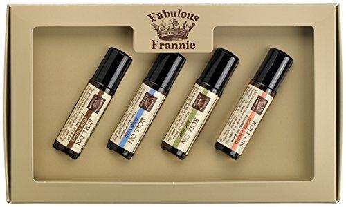 Fabulous Frannie Roll On Natural ingredients and Pure Essential oils - Includes Muscle Ice to relieve Aches and Pains, Boo Boo, Easy Breathzy to relieve Flu, and Protect (Thieves) Pre-Diluted Essential Oil Fabulous Frannie 