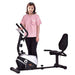 Goplus Magnet Recumbent Bike Exercise Bike Stationary Bicycle Cardio Workout Fitness Bicycle Equipment Sport & Recreation Goplus 