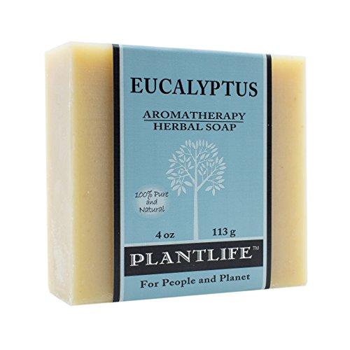 Eucalyptus 100% Pure & Natural Aromatherapy Herbal Soap- 4 oz (113g) Natural Soap Plantlife 