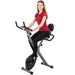 AuWit Magenetic Exercise Bike w/Multi Level Tension Control Adjustable Resistance LCD Screen Easy Storage Fitness Machine (Black) Sports AuWit 